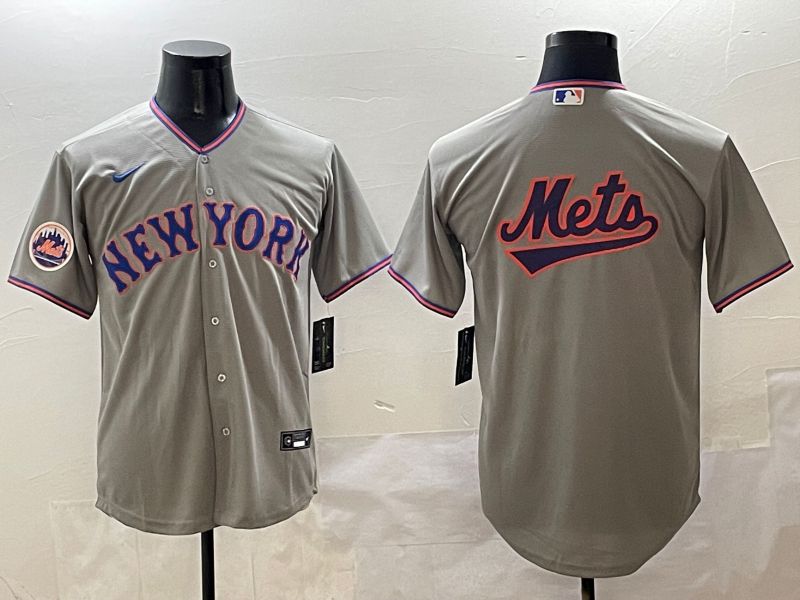 Men New York Mets Blank Grey Second generation 2025 Nike MLB Jersey style 21->new york mets->MLB Jersey